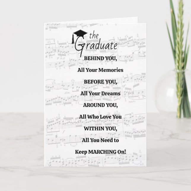 Carte Orchestre d'harmonie Terminale Le Diplômé Remise d (Devant)