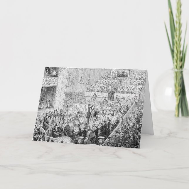 Carte Orchestre du concert de Jullien (Devant)