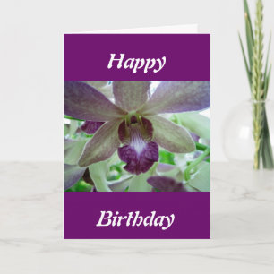 Carte Orchid de Purple et White