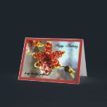 Carte Orchidée rouge Joyeux anniversaire à ma petite ami<br><div class="desc">Une orchidée rouge et jaune d'une beauté époustouflante est un symbole parfait pour votre amour pour votre belle petite amie. "Vous êtes la beauté parfaite dans l'esprit, le corps et l'âme. Je suis si heureux que tu sois à moi ! Joyeux anniversaire, chérie."</div>