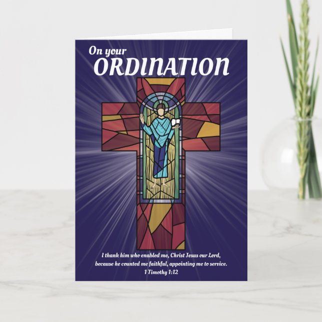 Carte Ordination Pour La Prêtrise (Devant)