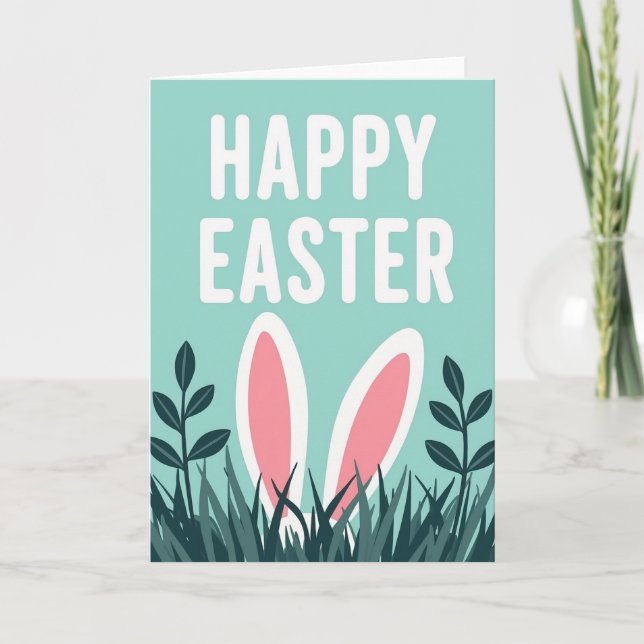 Carte Oreilles de Lapin Amical (Devant)