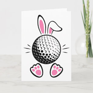 Carte Oreilles de lapin drôles floppy Golf Amateurs Mign