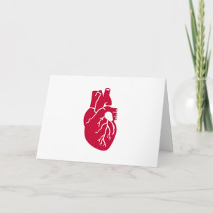 Carte Organe rouge de coeur