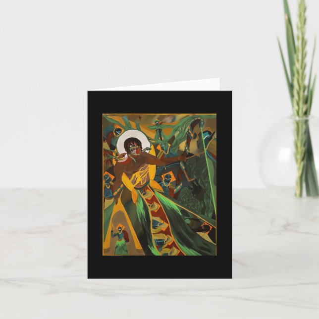 Carte Original watercolor painting (Devant)