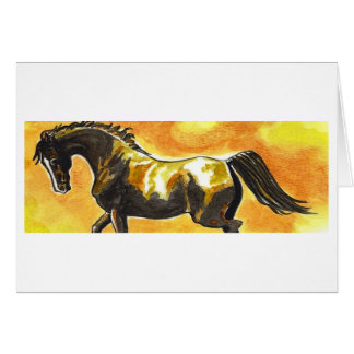 Carte originale d'art de cheval de Saddlebred