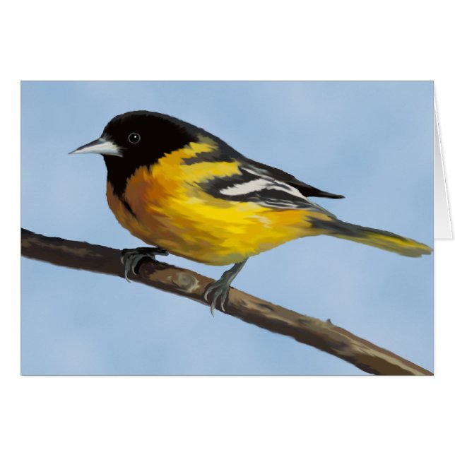 Carte Oriole Baltimore (Devant Horizontal)