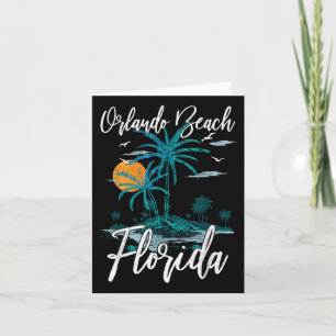 Carte Orlando Beach Floride Famille Vacances Palm Tree S