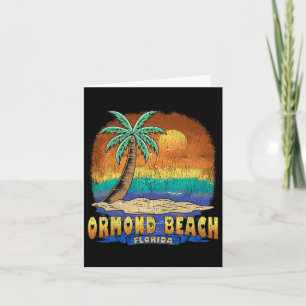 Carte Ormond Beach Floride Souvenir Vintage dénudé