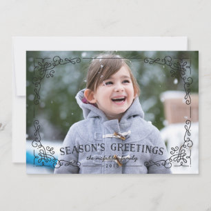 Carte Ornat Frame Holiday - Onyx
