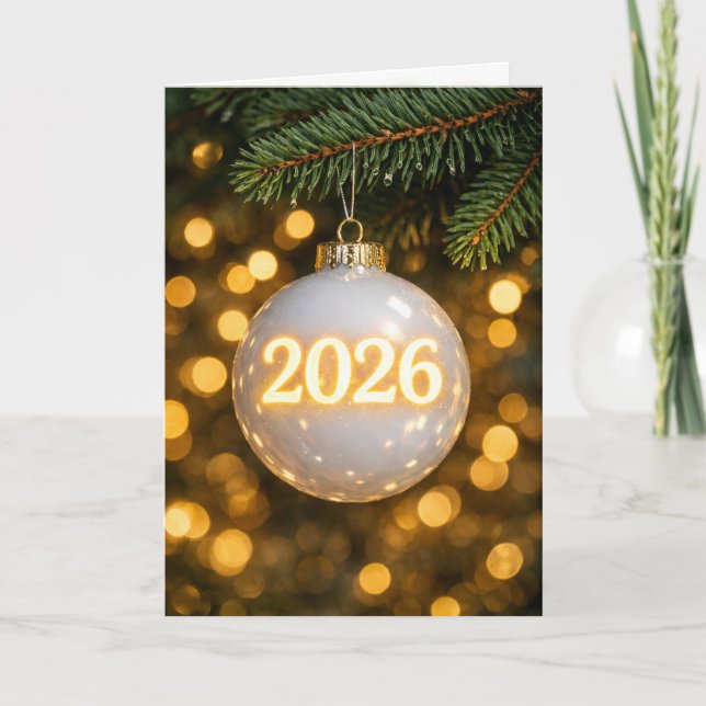 Carte Ornement de Noël 2026 (Devant)