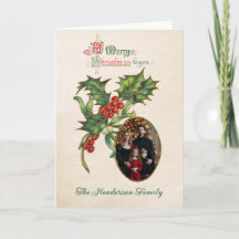 Ornement vintage de gui Photo Noël