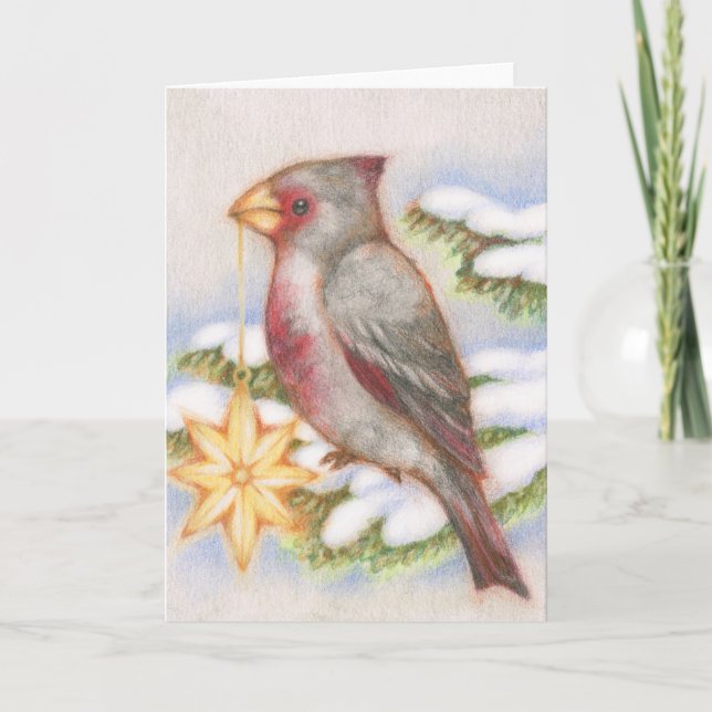 Carte ornementale Cardinal Star (Devant)