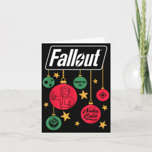 Carte Ornements de Noël Logo Fallout Jeu Vidéo 