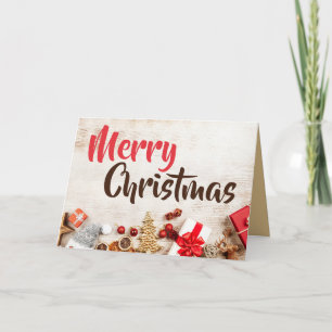 Carte Ornements décoratifs, voeux de Noël