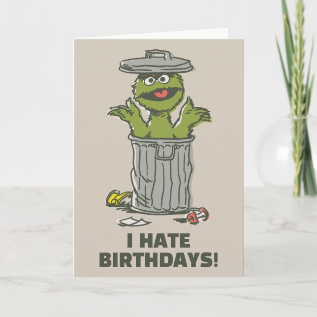 Carte Oscar the Grouch Vintage (Devant)