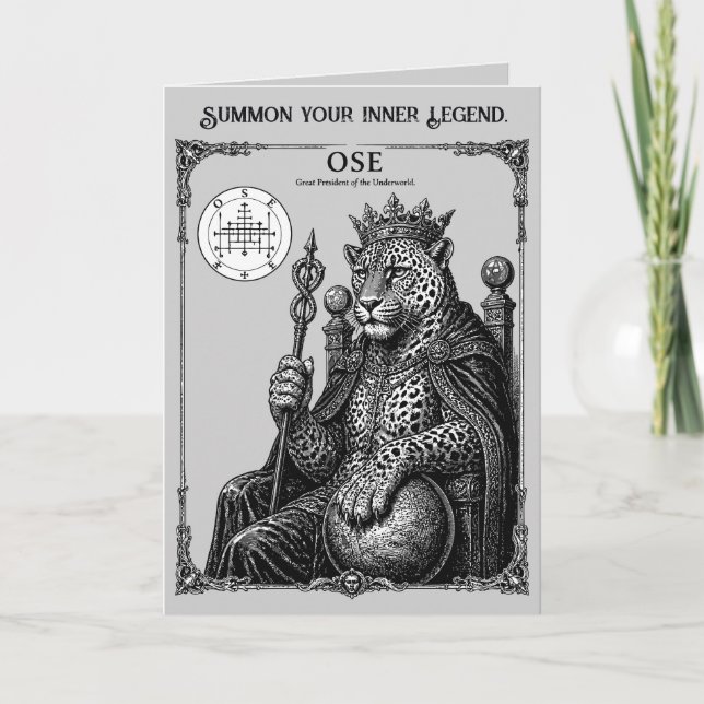 Carte Ose Griffes de l'Ars Goetia (Devant)