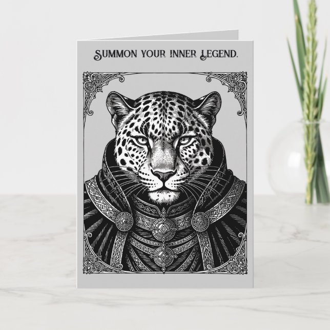 Carte Ose le roi léopard des ombres (Devant)