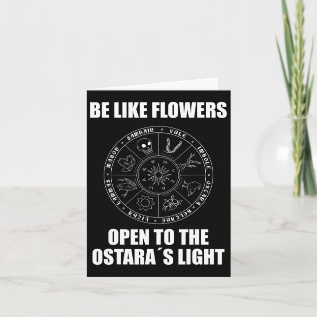 Carte Ostara de Pâques Eostre Pagan Witchcraft Mois de p (Devant)