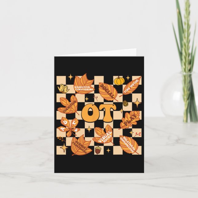 Carte Ot ergothérapie Thanksgiving Fal (Devant)