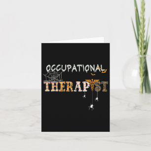 Carte Ot Thérapeute Professionnelle Halloween Ota Sp