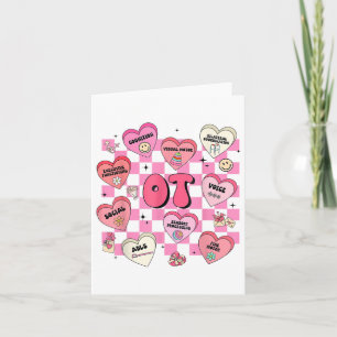Carte Ot Valentines Jour Coeur ergothérapeute Ot