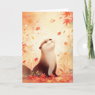 Carte Otter Automne Daydream