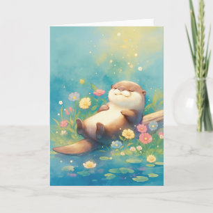 Carte Otter Serene Pond Paradise