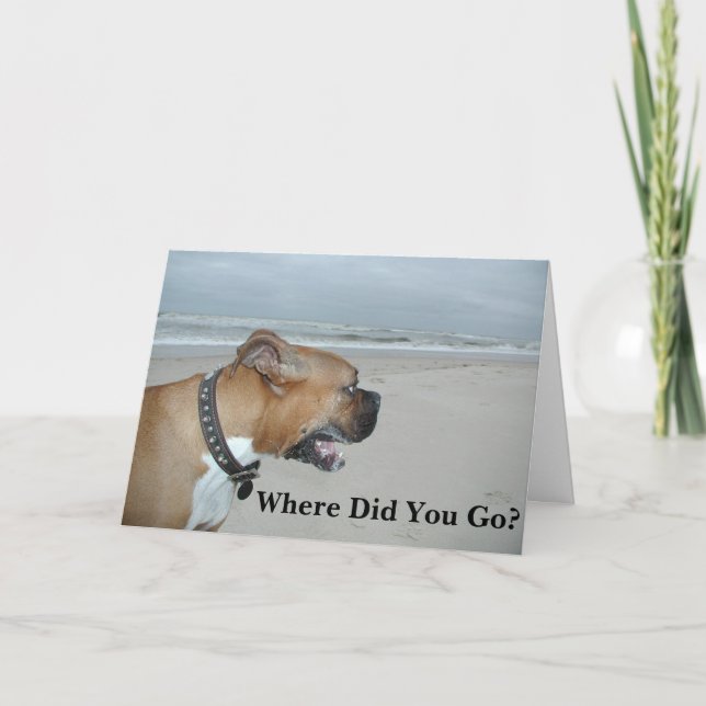 Carte Où Es-Tu Allé ? (Devant)