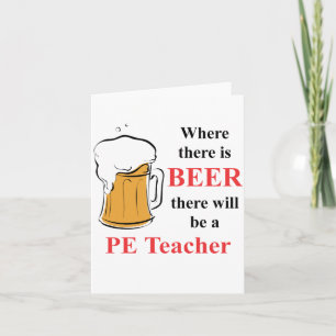 Carte Où il ya de la bière - PE Enseignant