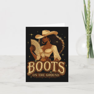 Carte Où Ils Vont Aux Bottes Sur Le Da Ground Black Cowg