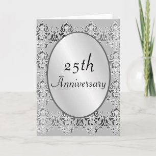 Carte ou invitation du 25e anniversaire