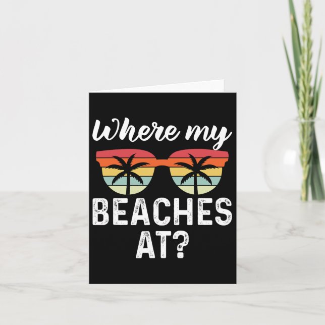 Carte Où Mes Plages À Funny Beach Vacances Été (Devant)