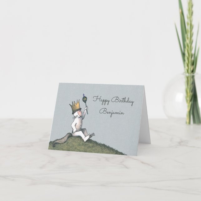 Carte Où sont les monstres ? | Joyeux Anniversaire (Devant)