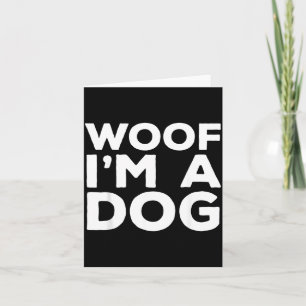Carte Ouah Je Suis Un Chien Drôle Déguisement Halloween 