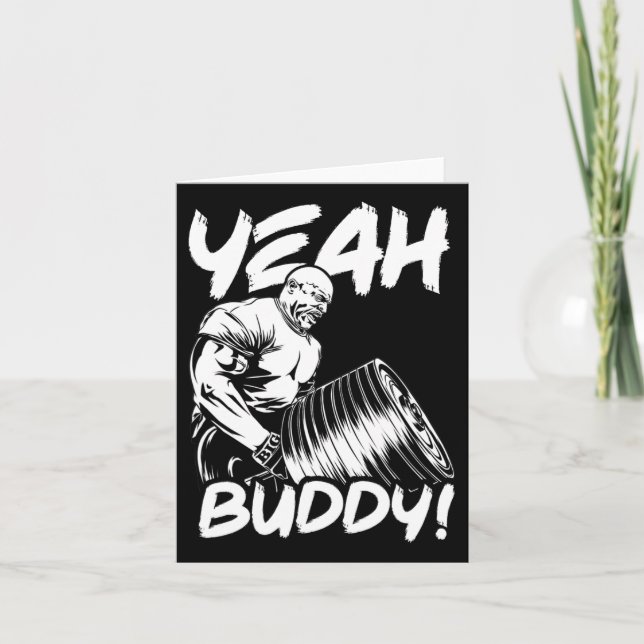 Carte Ouais Buddy - Ronnie Coleman T-bar Row - Gym Motiv