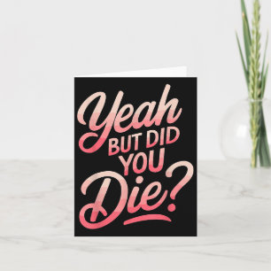 Carte Ouais mais es-tu mort_ Motivation Fitness Gym