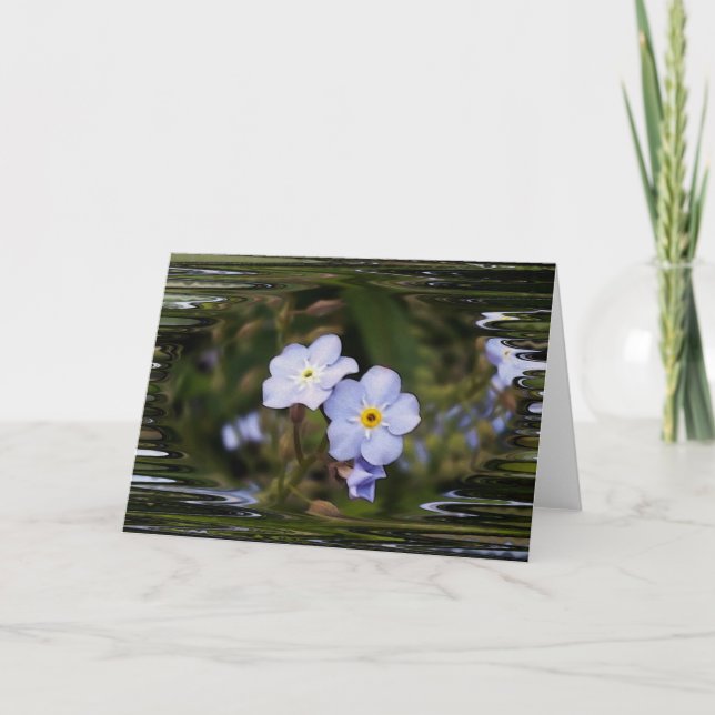 Carte Oublie-moi pas les fleurs (Devant)