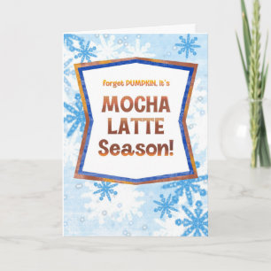 Carte Oubliez la citrouille, c'est la saison du latte au