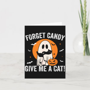 Carte Oubliez les bonbons, donnez un chat - Fantôme de c
