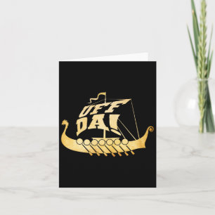 Carte Ouf Da ! Ancien Viking Ship - Funny Midwest Boatin