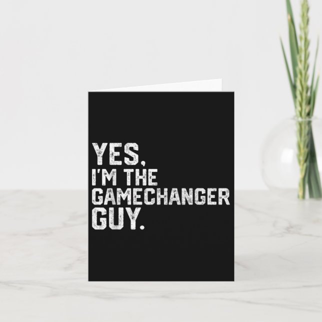 Carte Oui, Je Suis Le Gamechanger Guy Funny Baseball (Devant)