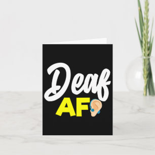 Carte Ouïe - Sourds - Incapable d'entendre - Sensibilisa