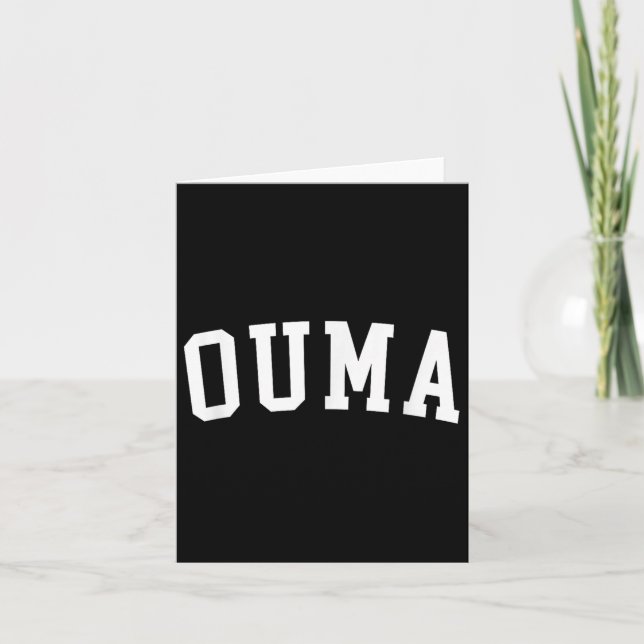 Carte Ouma (Devant)
