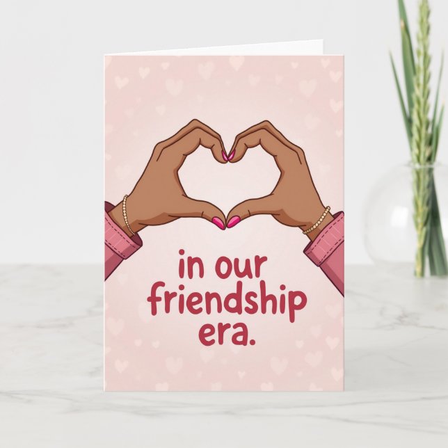 Carte Our Friendship Era Heart Hands Card (Devant)