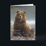 Carte Ours Brown d'Alaska chez Kenai NWR, Alaska<br><div class="desc">Un ours Brown d'Alaska fait une pause pour se reposer après consommation du saumon.  Copyright Steven Holt/wildlifehotspots.com</div>
