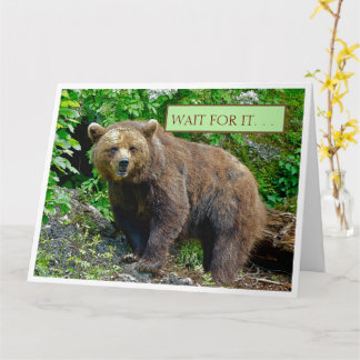 CARTE OURS/. CALINS D'OURS EN ROUTE