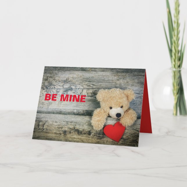 CARTE OURS D'AMOUR  SAINT-VALENTIN (Devant)