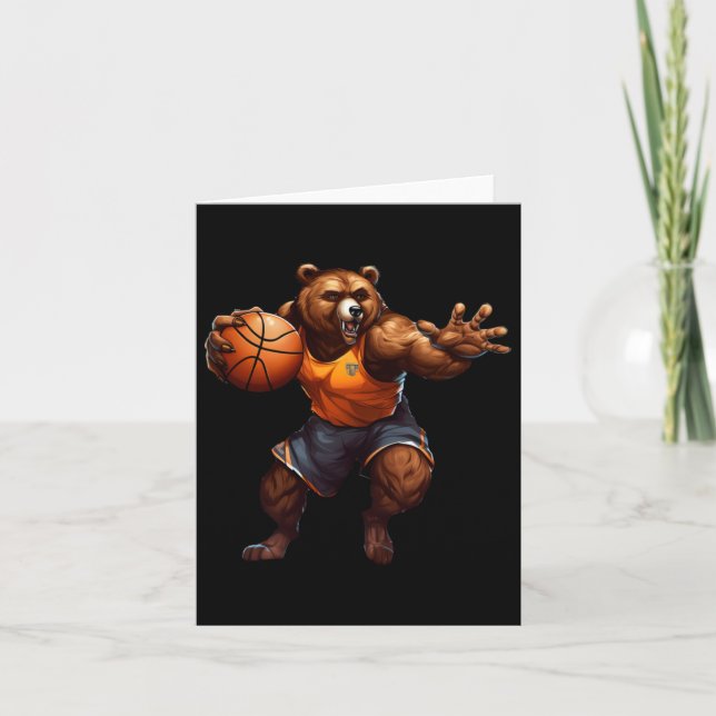 Carte Ours de basketball  (Devant)