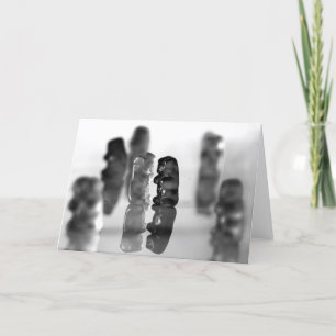 Carte Ours de gomme noir et blanc